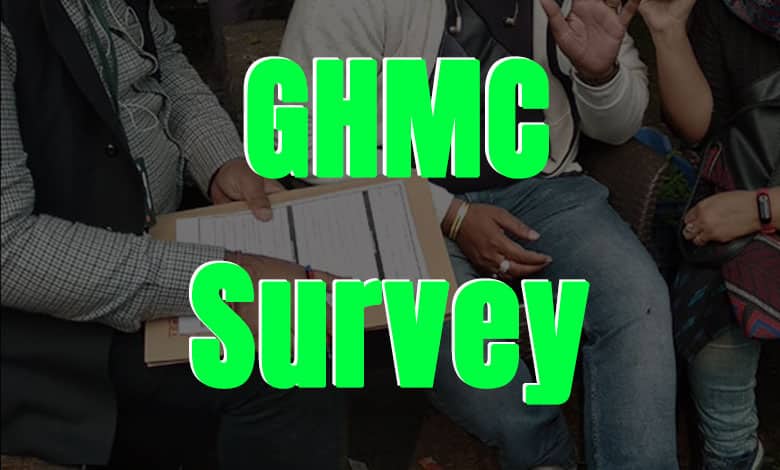 GHMC to Conduct House-to-House Survey in November, Aims to Gather Socio-Economic Data on Families