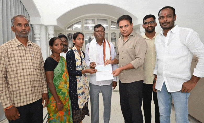 Telangana NRI Supports Poor Student’s MBBS Education, Inspired by KT Rama Rao