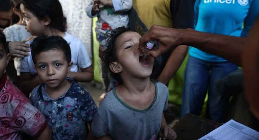 Gaza faces risk of polio spreading if vaccination continues to delay: UN