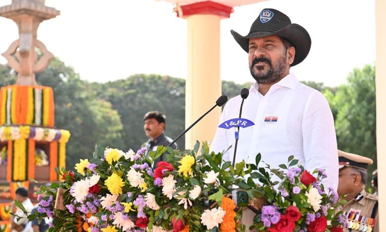 CM Revanth Reddy Participates in Police Flag Day Parade, Pays Tribute to Fallen Heroes