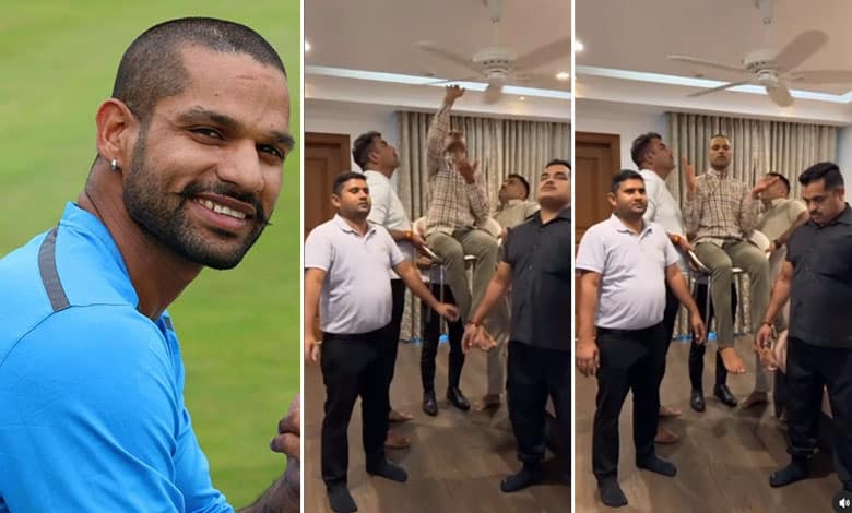 Shikhar Dhawan Becomes 'Pankha Wala Baba,' Mimics 'Laddu Mutya' in Hilarious Instagram Reel