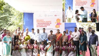 Hyderabad Collector Anudeep Durishetty Inaugurates Eco-Friendly Sanitary Napkin Incinerator at Govt. School, Azampura No.1