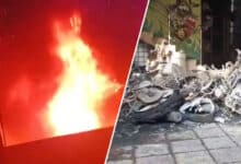 Massive Fire Erupts in Hyderabad’s Vivek Nagar: Battery Bike Explosion Suspected