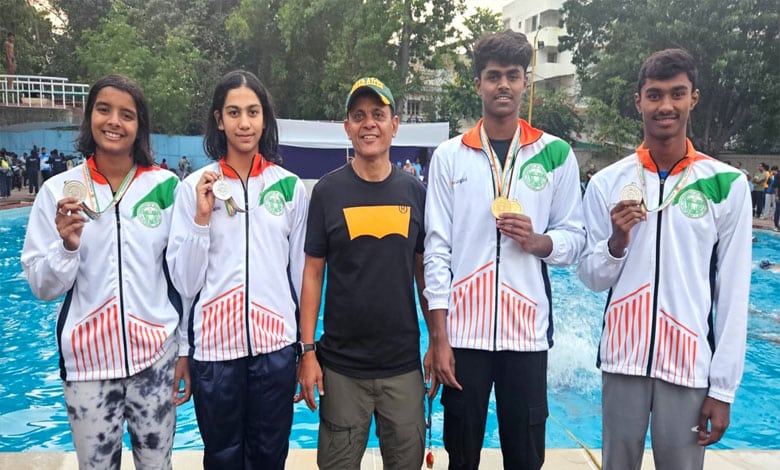 Telangana Swimmers Shine at 68th SGFI National Swimming Championship 2024