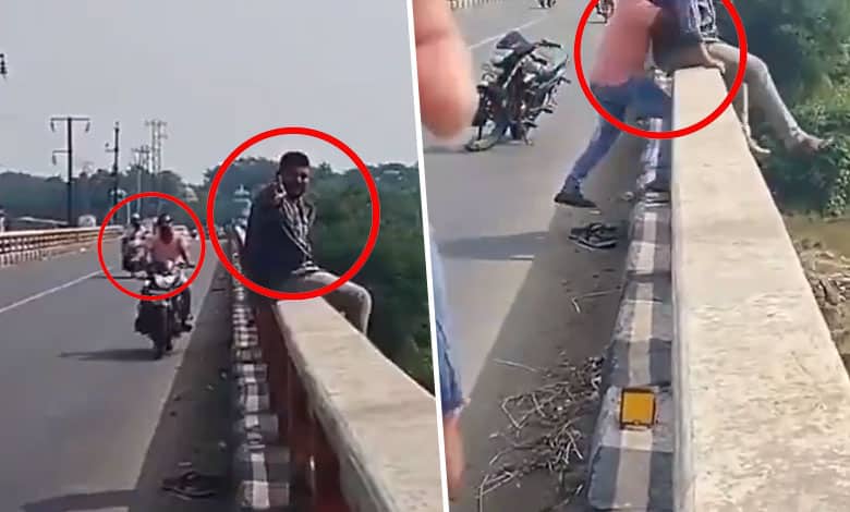 Young Man Attempts Suicide by Jumping from Godavari Bridge, Locals Saves His Life