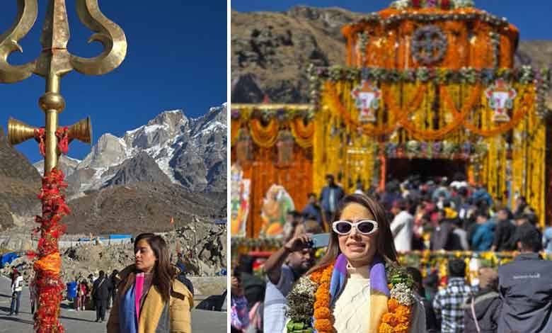 'Blessed' Nushrratt shares glimpses from maiden Kerdarnath, Badrinath darshan