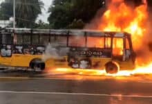 Lucky Escape for Nursing Students as Bus Catches Fire