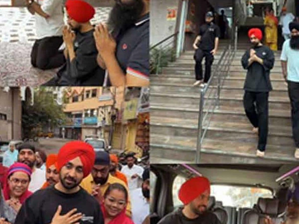 Diljit Dosanjh visits Gurdwara in Hyderabad on the occasion of Gurpurab