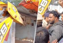 Hyderabad: GHMC Demolish Illegal Encroachments Near Anmol Hotel in Eidi Bazaar