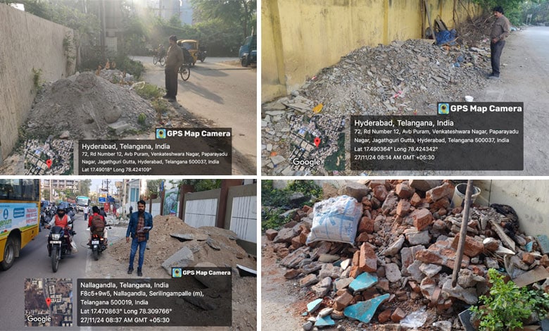 Hyderabad: Town Planning Department Cracks Down on Illegal Dumping of Construction Waste