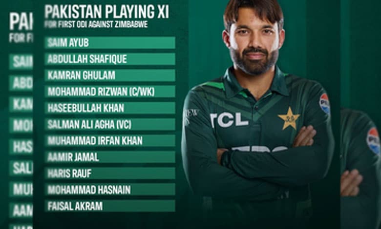 Pakistan picks three debutants for the ODI series opener in Zimbabwe