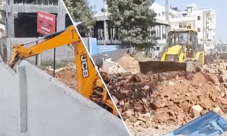 HYDRA Cracks Down on Illegal Structures in Medchal-Nagaram Municipality with Demolition Drive