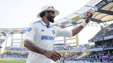 3rd Test: Jadeja's 5-55 help India bowl out NZ for 174, need 147 to win