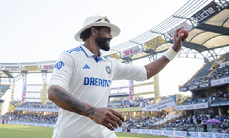 3rd Test: Jadeja's 5-55 help India bowl out NZ for 174, need 147 to win