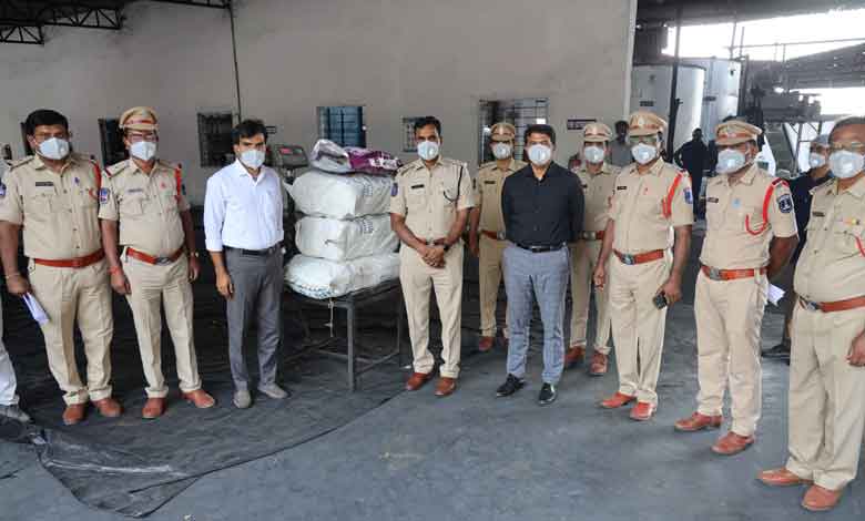 Narcotic Drugs worth Rs 7.17 crore destroyed in Hyderabad