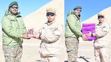 India, Pakistan border troops exchange Diwali sweets near Jaisalmer