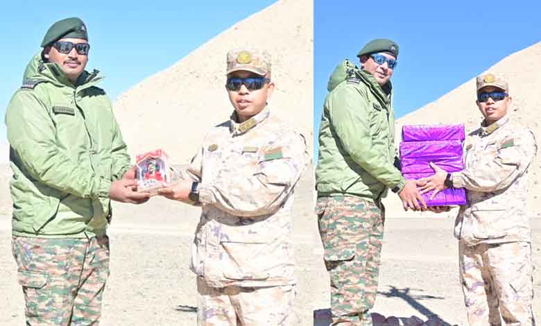 India, Pakistan border troops exchange Diwali sweets near Jaisalmer