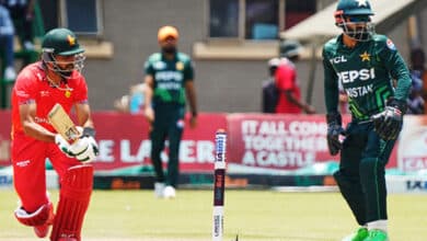 Zimbabwe stuns new-look Pakistan in rain-affected 1st ODI