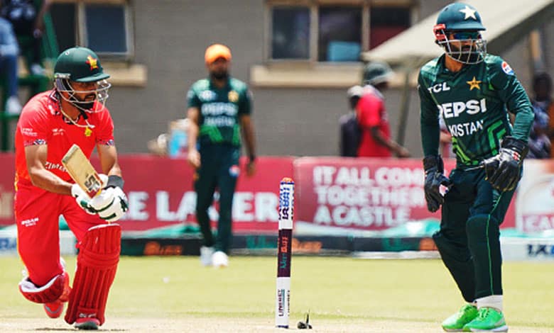 Zimbabwe stuns new-look Pakistan in rain-affected 1st ODI