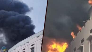 Massive Fire Breaks Out in Plastic Bag Manufacturing Unit in Hyderabad