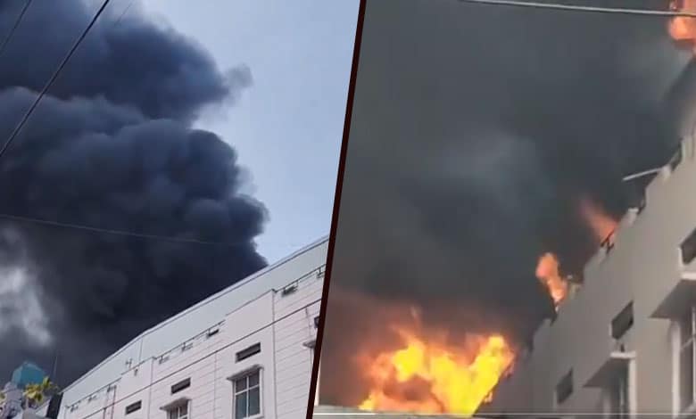 Massive Fire Breaks Out in Plastic Bag Manufacturing Unit in Hyderabad