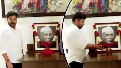 Telangana CM K. Revanth Reddy Pays Tribute to Pandit Jawaharlal Nehru on His Birth Anniversary