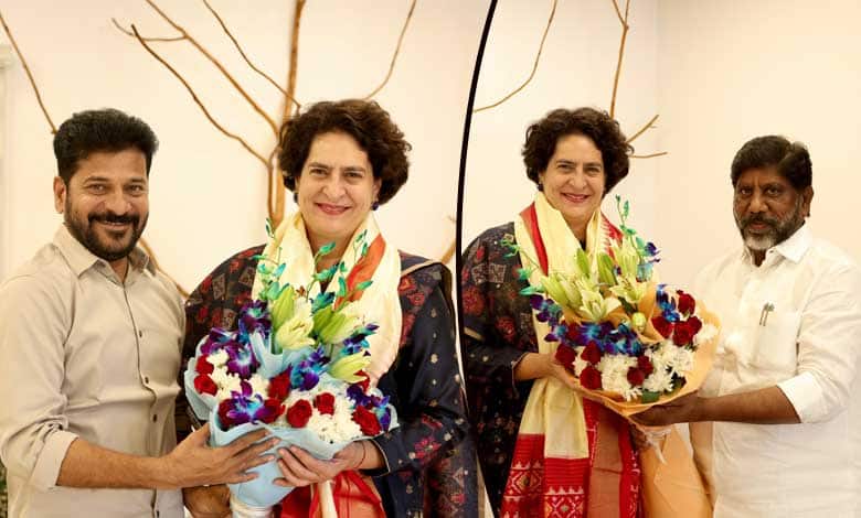 Telangana CM, Deputy CM congratulate Priyanka Gandhi on winning Wayanad seat