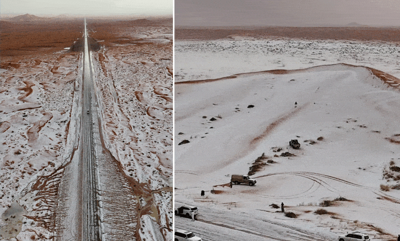 Historic Snowfall in Saudi Arabia Brings Stunning Views and Social Media Frenzy