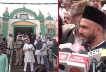 Sambhal Jama Masjid Controversy: SP MP Blames 'Mischievous Elements' for Petition, Visits Mosque to Offer Namaz Amid Tight Security (Video)