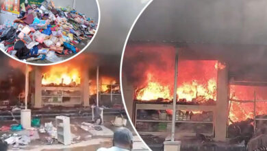 Massive Fire Breaks Out in Textile Shop in Shivarampally, Ranga Reddy