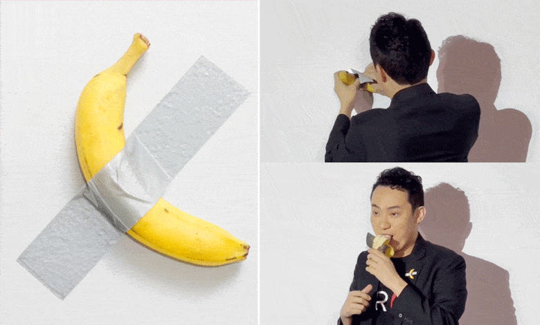 "Taped Banana Sells for ₹52 Crore: Buyer’s Shocking Move Stuns Art World"