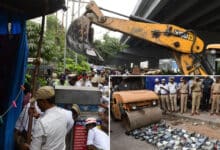 Hyderabad Traffic Police Removes Road Encroachments at Tolichowki to Prevent Traffic Slowdowns