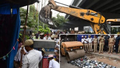 Hyderabad Traffic Police Removes Road Encroachments at Tolichowki to Prevent Traffic Slowdowns