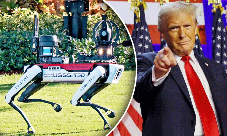 Donald Trump’s Security Upgraded with High-Tech Robotic Dog Patrol