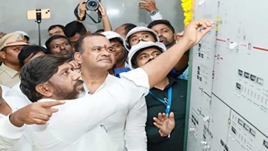 Deputy CM Mallu Bhatti Vikramarka announces Telangana’s upcoming energy policy at Yadadri Thermal Power Plant.