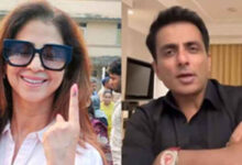 Urmila Matondkar flaunts inked finger, Sonu Sood says ‘responsibility of every citizen’