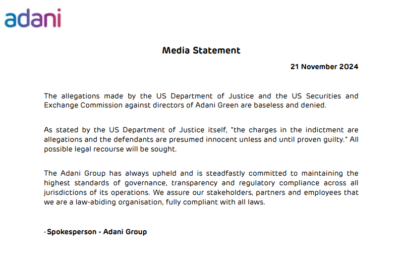 image 9 Adani Group Denies US Indictment Alleging Bribery to Indian Government Officials