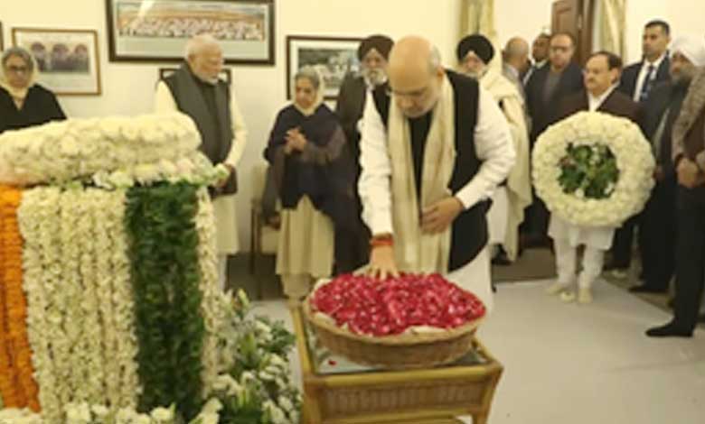 PM Modi, HM Shah, and Prominent Leaders Pay Tribute to Former Prime Minister Dr. Manmohan Singh