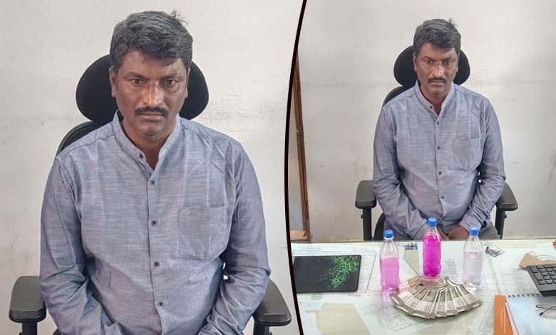 ACB 1 Karimnagar Naib Tahsildar Endrala Mallesham Arrested in Bribery Case