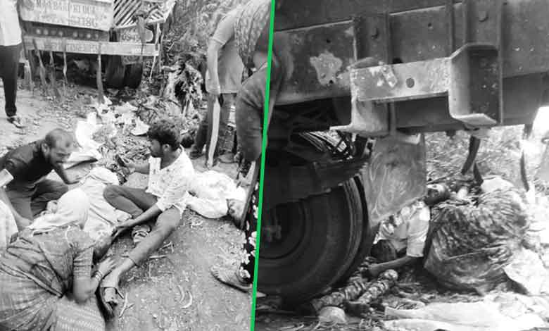 Tragic Road Accident in Ranga Reddy: Truck Rams into Vegetable Vendors, 10 Dead