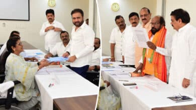 NDA candidates for bypolls to 3 RS seats in Andhra Pradesh file nomination