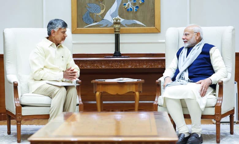 BABU MODI 2 Andhra CM Naidu Meets PM Modi, Seeks Special Financial Assistance and Central Support