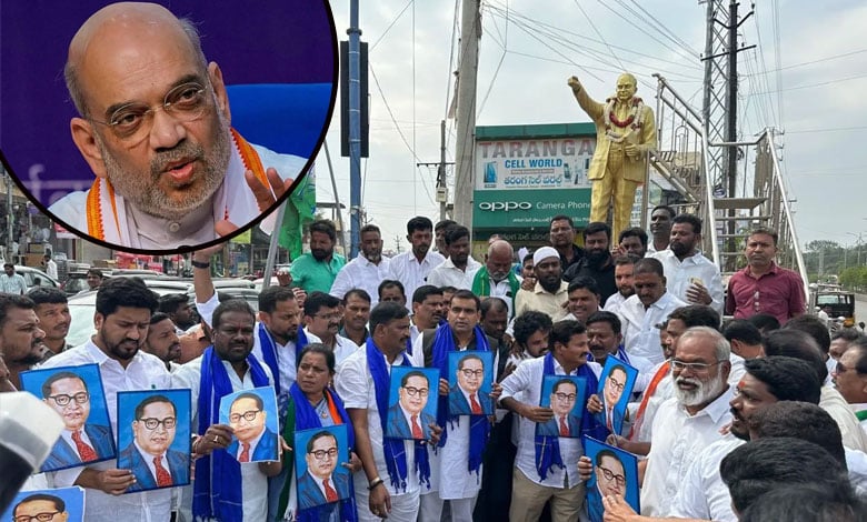 Congress rally in Hyderabad demands Amit Shah’s removal from Union Cabinet