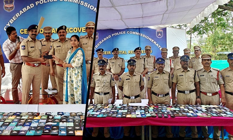 Cyberabad Police Recover 1,100 Stolen Phones Worth ₹3.30 Crore in Just 45 Days!