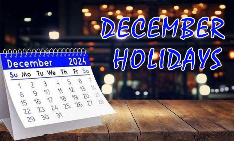 Major Holidays in December, A List of Joy