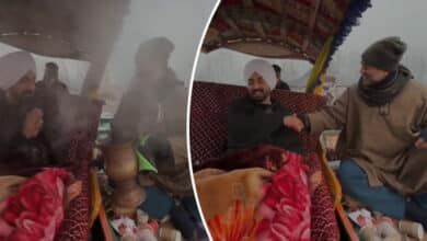 Diljit Dosanjh’s peaceful moment on Dal Lake: Relishing Kahwa and Kashmir’s beauty