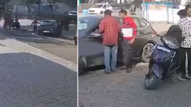 Hyderabad: Car Flees Without Paying Money at Petrol Station in Falaknuma, Cashier Dragged and Injured: Video