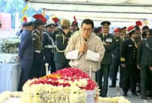 Leaders and Foreign Dignitaries Pay Final Respects to Former Prime Minister Manmohan Singh at Nigambodh Ghat