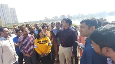 HYDRAA Commissioner Ranganath Inspects Kamuni Lake in Kukatpally Moosapet