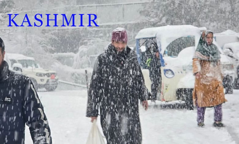 KASHMIR 11 Fresh Snowfall Blankets Kashmir, Disrupts Air, Road, and Rail Traffic